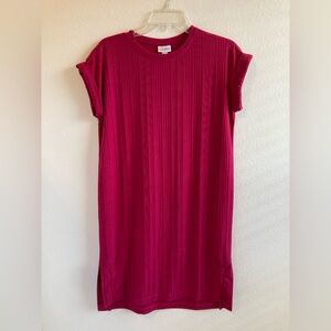 LuLaRoe Vibrant Pink Chelsea Dress